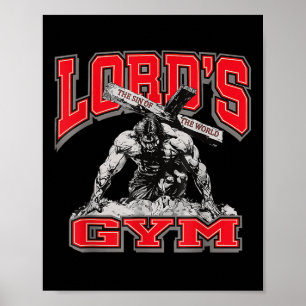 Lords Gym Bankdrücken Die Sünde Der Welt, Christus Poster
