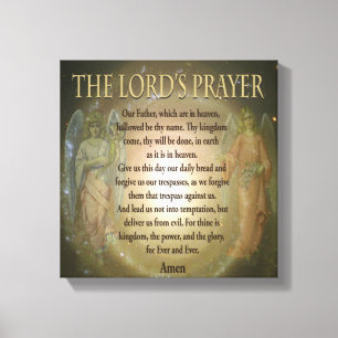 Lord's Prayer Leinwanddruck