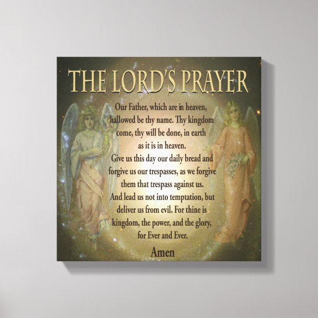 Lord's Prayer Leinwanddruck (Vorderseite)