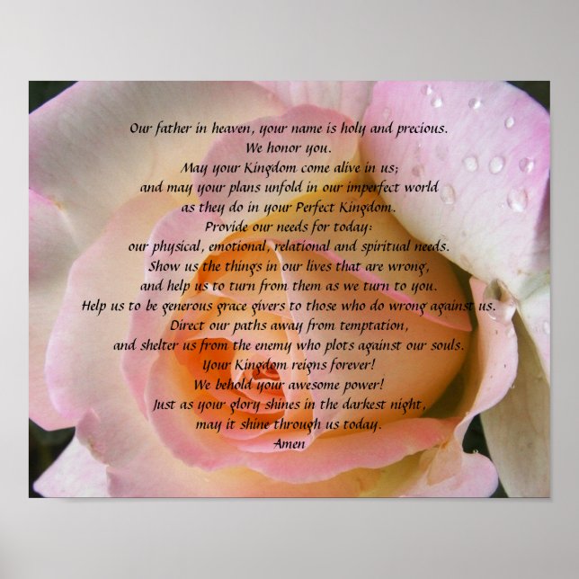 Lord's Prayer Poster (Vorne)