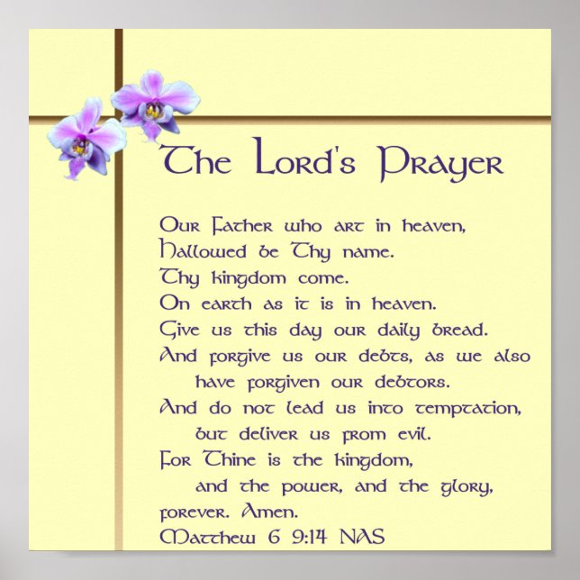 Lord's Prayer Poster (Vorne)