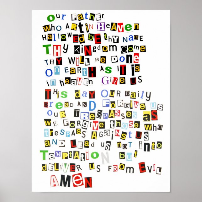 Lord's Prayer Poster (Vorne)