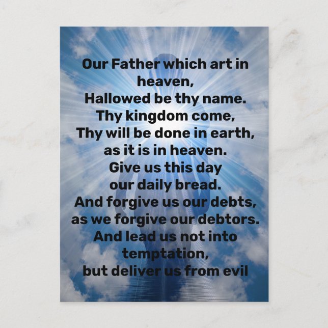 Lord's Prayer  Postkarte (Vorderseite)