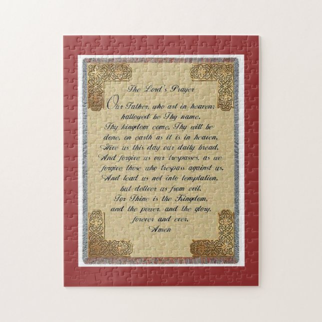 Lords Prayer Puzzlespiel 18 x 14 (Vertikal)