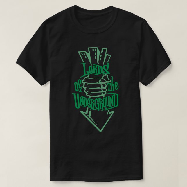 Lords Untergrund Hip Hop Print Classic T - Shirt (Design vorne)