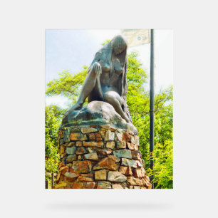 Lorelei Rhein Statue Malereieffekt Acrylschild