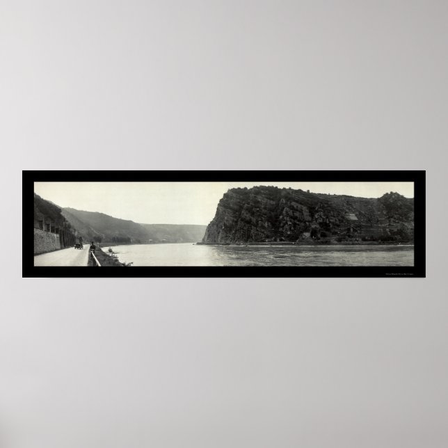 Lorelei Rhine River Photo 1921 Poster (Vorne)