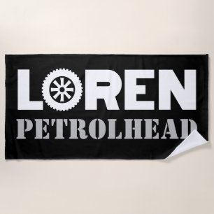 Loren Petrol Head Strandtuch