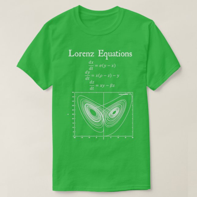 Lorenz Equation Butterfly Effect Chaos Theory Vint T-Shirt (Design vorne)