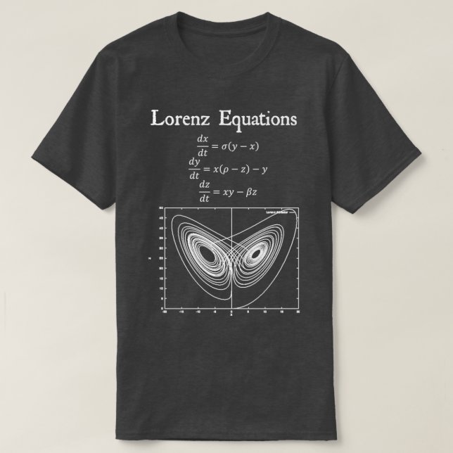 Lorenz Equation Butterfly Effect Chaos Theory Vint T-Shirt (Design vorne)