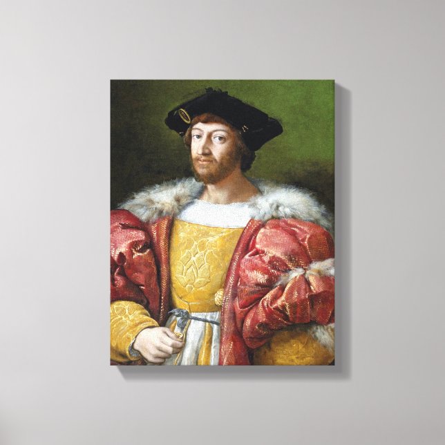 Lorenzo de Medici - Raphael - c1518 Leinwanddruck (Vorderseite)