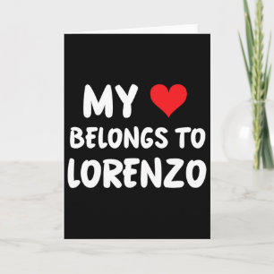 Lorenzo - Mein Herz gehört Lorenzo - Liebe Karte