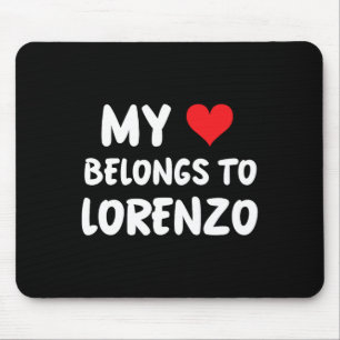 Lorenzo - Mein Herz gehört Lorenzo - Liebe Mousepad