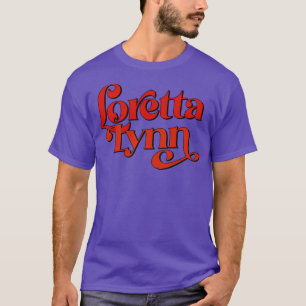 Loretta Lynn 70er Style Country Fan Design T-Shirt
