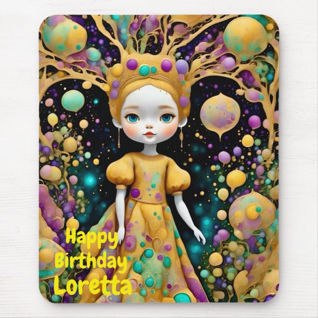 LORETTA ~ Seltsames Geburtstagskind ~ Mousepad (Vorne)