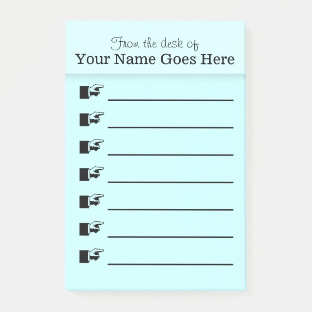 L'organisateur de post-it de bureau PERSONNALISENT (Devant)
