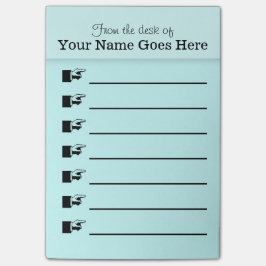 L'organisateur de post-it de bureau PERSONNALISENT