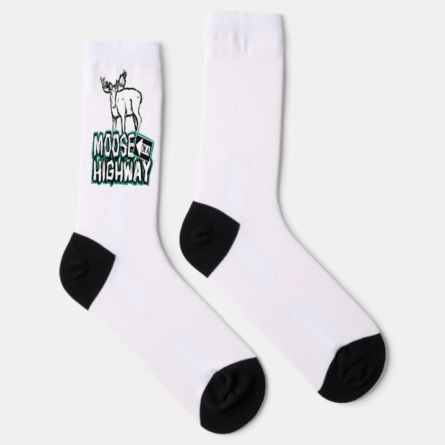 L'orignal sur une chaussette d'autoroute (Droite)