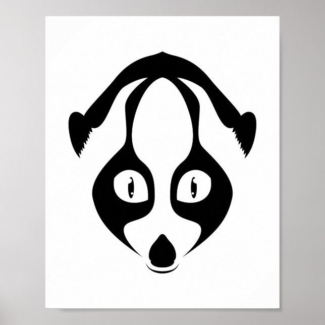 Loris Gesicht Poster (Vorne)