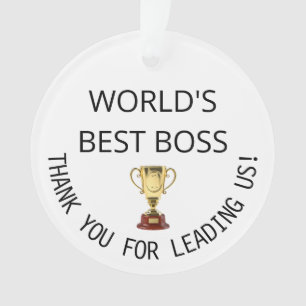 L'Ornament cadeau du meilleur patron du monde