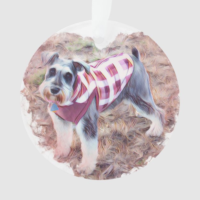 L'ornement de Hallie, mini Schauzer (devant)
