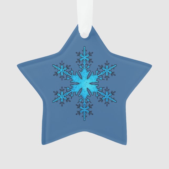 L'ornement de Noël de Star Snowflake (devant)