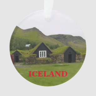 L'ornement de Noël panoramique en Islande