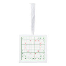 L'ornement des sapins de Noël de Sudoku