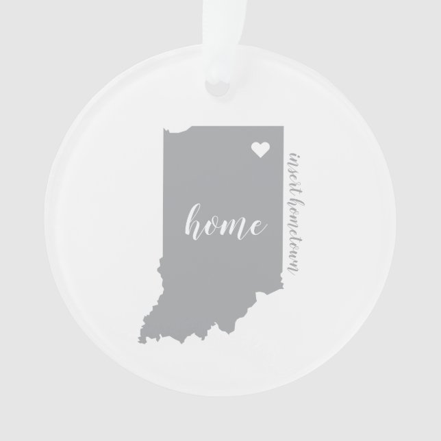 L'ornement personnalisé de Indiana (devant)