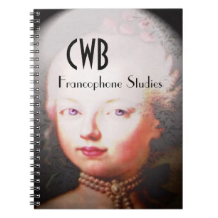 Lorraynna französisches barockes Monogramm Notizblock
