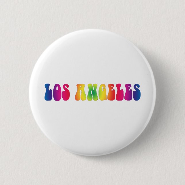 Los Angeles 60er Gefärbte Krawatte Button (Vorderseite)
