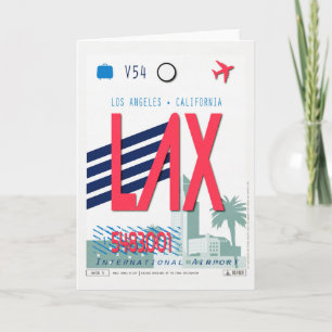 Los Angeles Airport Gepäckposter Karte