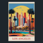 Los Angeles, Art Deco Illustration, Poster<br><div class="desc">Los Angeles,  Kalifornien Vintage Kunst Deko Illustration.</div>