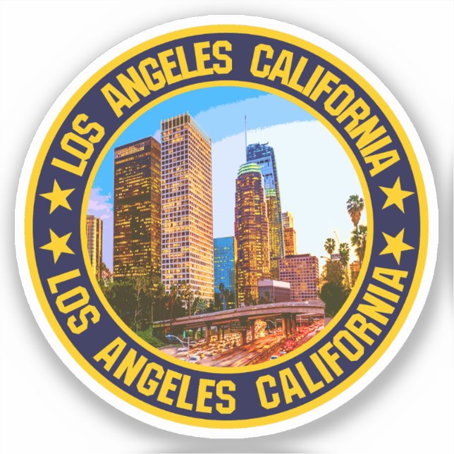 Los Angeles Aufkleber (Vorderseite)