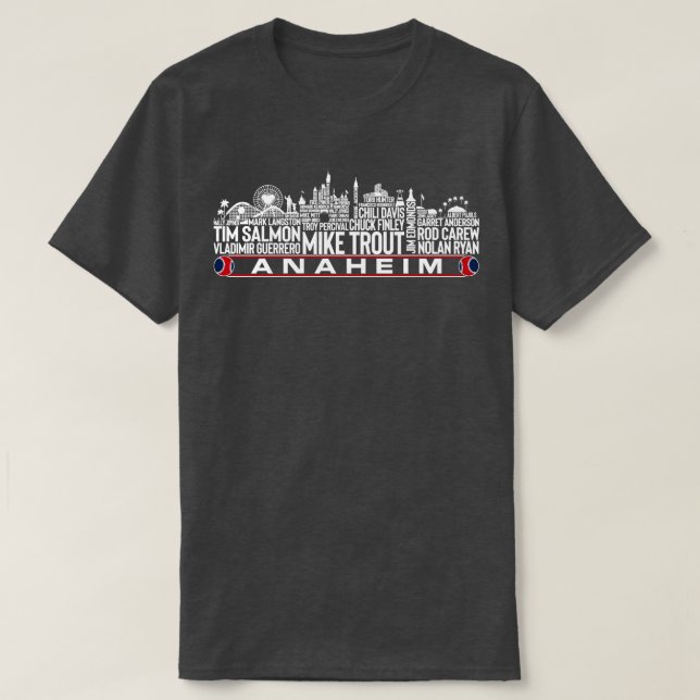 Los Angeles Baseball Team All Time Legends Anaheim T-Shirt (Design vorne)