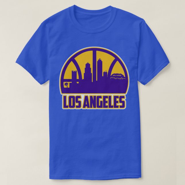 Los Angeles Basketball Skyline T-Shirt (Design vorne)