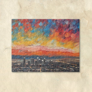 Los Angeles bei Sonnenuntergang Abstract