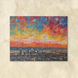 Los Angeles bei Sonnenuntergang Abstract