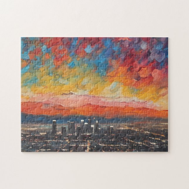 Los Angeles bei Sunset Abstrakt (Horizontal)