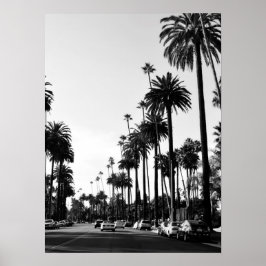 Los Angeles Black & White Fotografie Poster Print