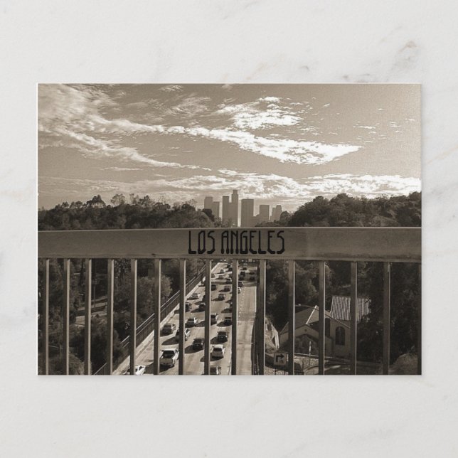 LOS ANGELES BLACK&WHITE POSTKARTE (Vorderseite)