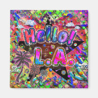 Los Angeles Bonjour ! Aimant !