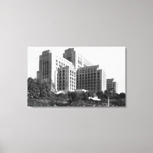 Los Angeles, CA-Ansicht des Allgemeinkrankenhauses Leinwanddruck