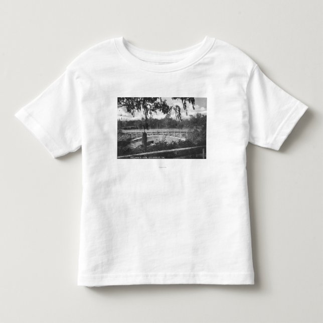 Los Angeles, CA-Ansicht von Hollenbeck Park Kleinkind T-shirt (Vorderseite)