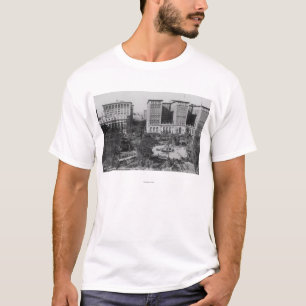 Los Angeles, CA, das Quadrat umkommt und Biltmore T-Shirt