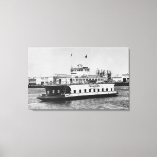 Los Angeles, CA-Fähren-Inselbewohner nahe Hafen Leinwanddruck