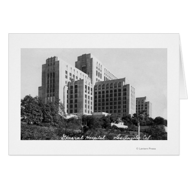 Los Angeles, CA View of General Hospital (Vorderseite (Horizontal))