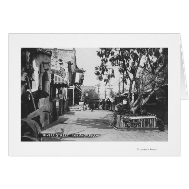 Los Angeles, CA View of Olvera Street (Vorderseite (Horizontal))