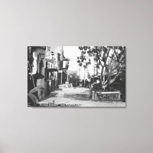Los Angeles, CA View of Olvera Street Leinwanddruck