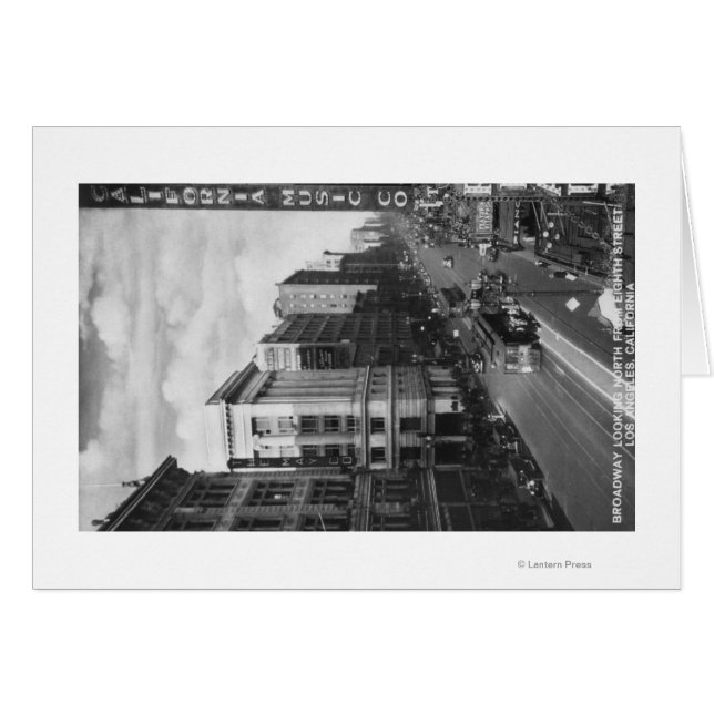 Los Angeles, CA Vue de Broadway regardant vers le  (Devant horizontal)